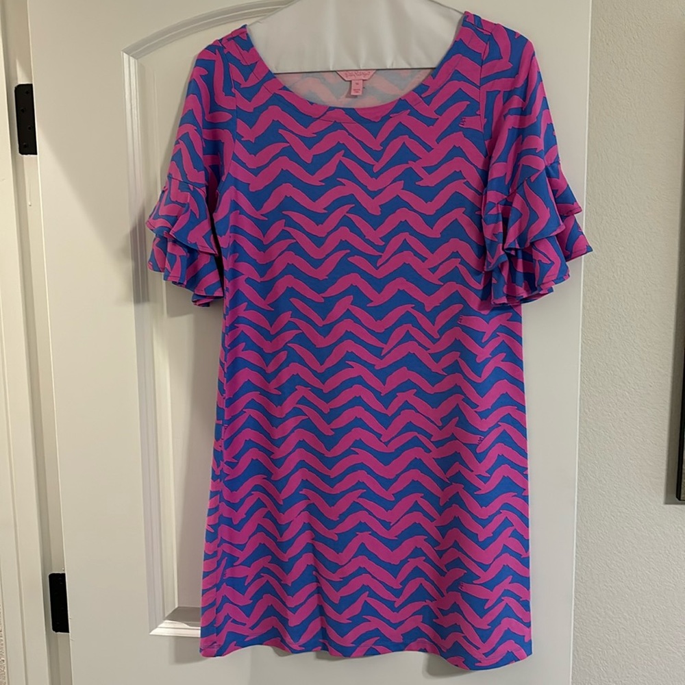 Lilly Pulitzer pink and blue dress